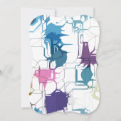 割れた壁 招待状 (裏面)