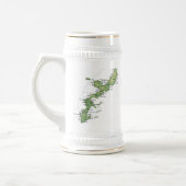 割れた尾飛び込みクラブ ビールジョッキ (左)