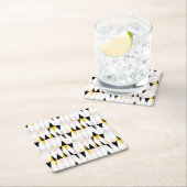 割れた幾何学的な三角形パターン スクエアペーパーコースター (インサイチュ)