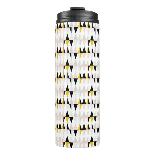 割れた幾何学的な三角形パターン タンブラー (正面)