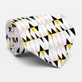 割れた幾何学的な三角形パターン ネクタイ (ロール)