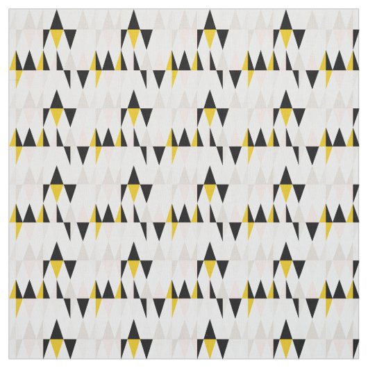 割れた幾何学的な三角形パターン ファブリック (見本)
