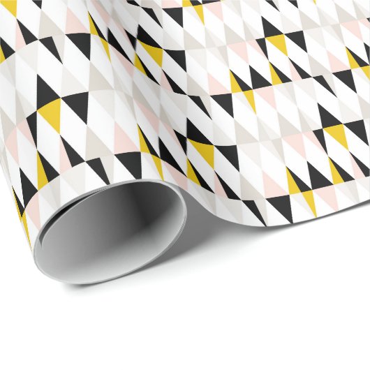 割れた幾何学的な三角形パターン ラッピングペーパー (ロールコーナー)