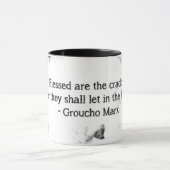 割れた引用文のマグ マグカップ (中央)