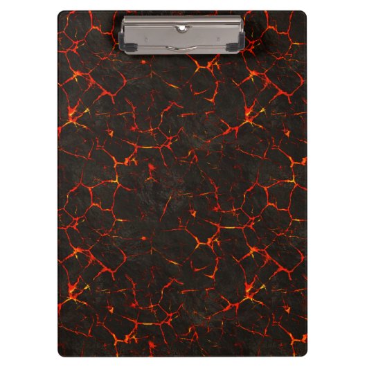 割れた溶解した地上の石の火山溶岩 クリップボード (正面)