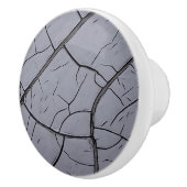 割れた灰色のペンキの陶磁器のノブ セラミックノブ (右)