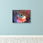 割れた目 キャンバスプリント (インサイチュ (ウッドフロア))