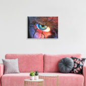 割れた目 キャンバスプリント (インサイチュ (リビング))