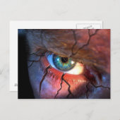 割れた目 ポストカード (正面/裏面)