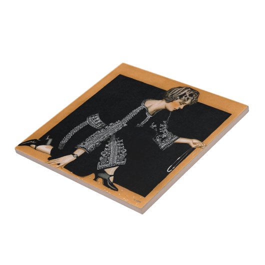 割れた真珠のネックレス タイル (側面)