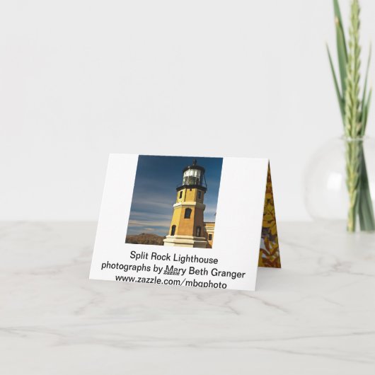 割れた石の灯台 カード (裏面)