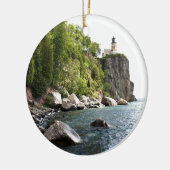 割れた石の灯台 セラミックオーナメント (左)