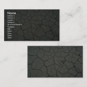 割れた砂漠の泥 名刺 (正面/裏面)