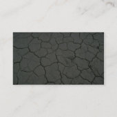 割れた砂漠の泥 名刺 (裏面)