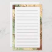 割れた表面との地球の音画 便箋 (正面/裏面)