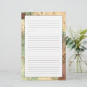 割れた表面との地球の音画 便箋 (スタンド正面)