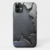 割れた金属のiPhone 5、 Case-Mate iPhoneケース (裏面)