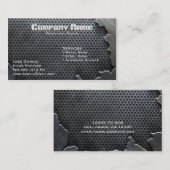 割れた金属 名刺 (正面/裏面)