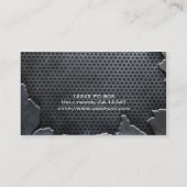 割れた金属 名刺 (裏面)