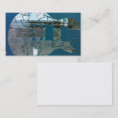 割れた鏡のギターの名刺のテンプレート 名刺 (正面/裏面)