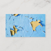 割れた青い砂の皮をむくカッコいいによって欠かれるペンキ 名刺 (裏面)