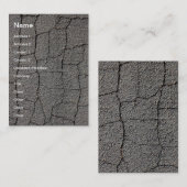 割れた黒い舗装の質 名刺 (正面/裏面)