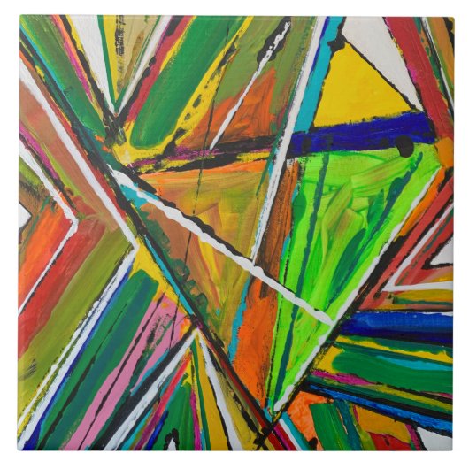 割れた6×6セラミックタイル タイル (正面)