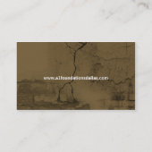 割れたConcretおよびプラスター名刺 名刺 (裏面)