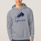 割れたhuddy パーカ (正面)