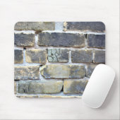 割れて崩れグランジた煉瓦壁 マウスパッド (マウス)