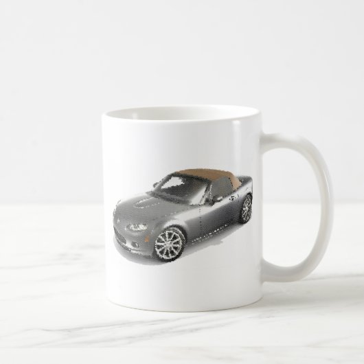 割れるMaz Miata MX5 Eunos Gen3 コーヒーマグカップ (右)