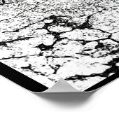 割れオーガニック効果のある抽象芸術撮影 ポスター (角)