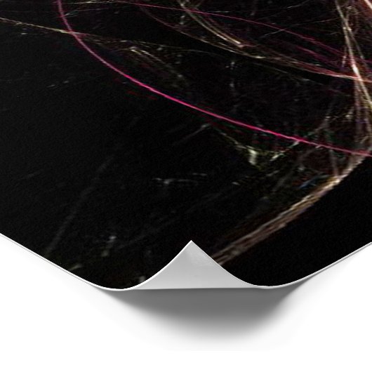 割れ原子(20x16) ポスター (角)