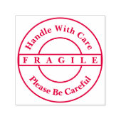 割れ物で取り扱いに気を付けて セルフインキングスタンプ (デザイン)