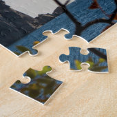 割れ目の石の灯台の秋 ジグソーパズル (側面)