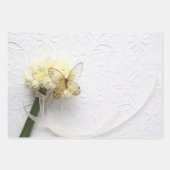 割れ目バタフライラッピング紙セット3 ラッピングペーパーシート (正面)