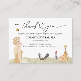 *～*割引ありがとうロゴAP8確認QR エンクロージャーカード