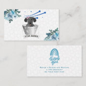 割引のある顧客のサンキューカード 名刺 (正面/裏面)