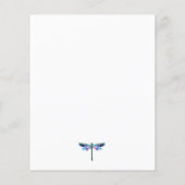 割引の美しいトンボ、赤ちゃんシャワー (裏面)