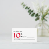 割引カード (スタンド正面)