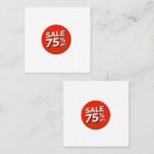 割引カード75%割引 割引カード (正面/裏面)
