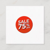 割引カード75%割引 割引カード (正面)