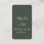 割引カード – ビジネス (裏面)