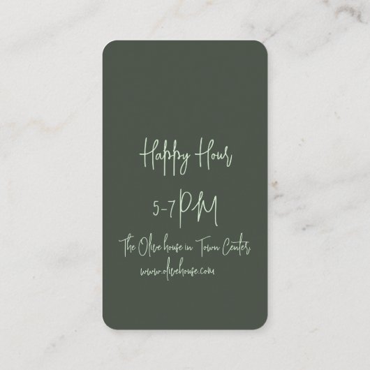 割引カード – ビジネス (裏面)