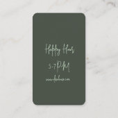 割引カード – ビジネス (裏面)