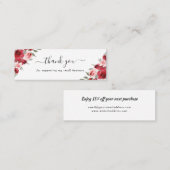 割引カ感謝していードを入れる スキニー名刺 (正面/裏面)