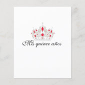 割引キンセアニェラ、赤招待状 (裏面)