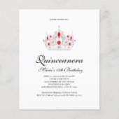 割引キンセアニェラ、赤招待状 (正面)