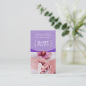 割引クーポンカードパープルフローラネイルサロンスパ 割引カード (スタンド正面)