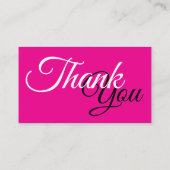 割引コードカード、ありがとう 名刺 (裏面)